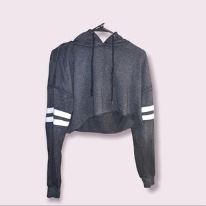 a cropped sweater/hoodie, very comfortable